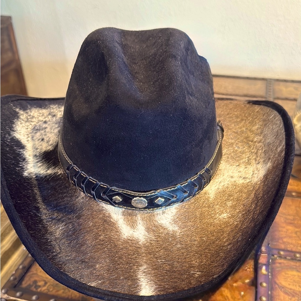 Black and Brown Cowboy Hat